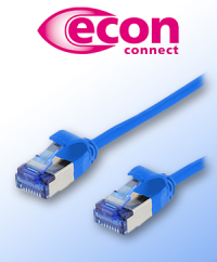 Cat. 6A Slim-Patchkabel von econ connect