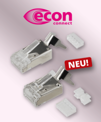 Neu im Sortiment: Cat.6a und Cat.8 Steckverbinder von econ connect