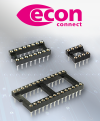Bauteile leicht tauschen: Die IC-Flachsockel von econ connect