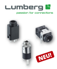 Neu im Sortiment: Die verbesserten Klinkeneinbaubuchsen von Lumberg Connect