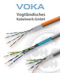 Für eine strukturierte Netzwerk-Verkabelung: Die LAN-Kabel von VOKA