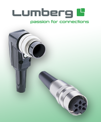 Neu im Sortiment: Rundsteckverbinder M16 mit Crimpanschluss von Lumberg