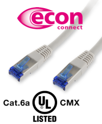 International einsetzbar: Cat.6a UL CMX Patchkabel