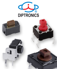 Schalten auf kleinstem Raum mit Leiterplattentastern von DIPTRONICS